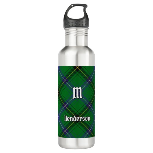 Clan Henderson Tartan Waterfles (Voorkant)