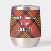 Clan Hepburn Crest over Tartan (Achterkant)