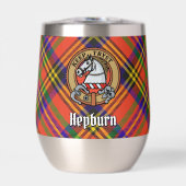 Clan Hepburn Crest over Tartan (Voorkant)