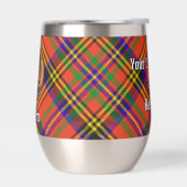 Clan Hepburn Crest over Tartan (Links)