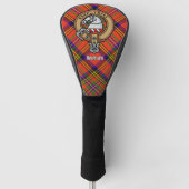 Clan Hepburn Crest over Tartan Golfheadcover (Voorkant)