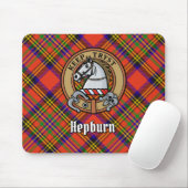 Clan Hepburn Crest over Tartan Muismat (Met muis)