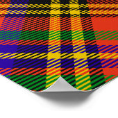 Clan Hepburn Crest over Tartan Poster (Hoek)