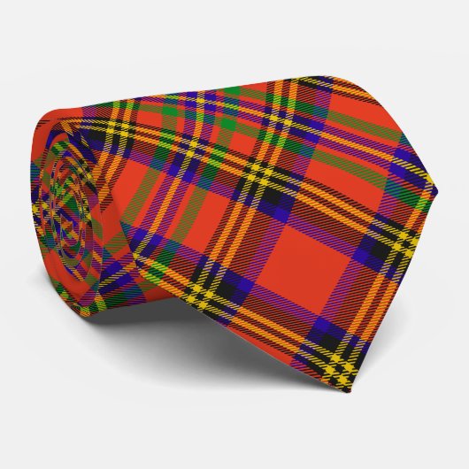 Clan Hepburn Crest over Tartan Stropdas (Opgerold)