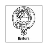 Clan Hepburn Crest Rubberstempel (Afrduk)