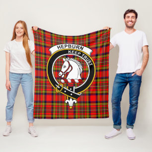 Clan Hepburn Schotse ruit ruitpatroon Fleece Deken