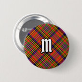Clan Hepburn Tartan Ronde Button 5,7 Cm (Voorkant /achterkant)