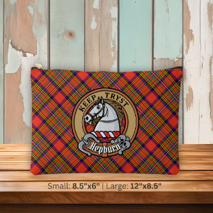 Clan Hepburn Wapen over Tartan Etui