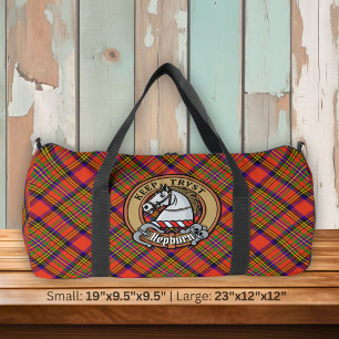 Clan Hepburn Wapen over Tartan Plunjezak