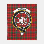 Clan Heron Tartan Pset Fleece Deken (Voorkant)