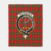 Clan Herries Tartan Pset Fleece Deken (Voorkant)