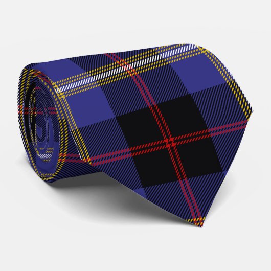 Clan Hill Tartan Stropdas (Opgerold)