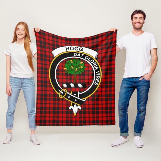 Clan Hog Tartan Pset Fleece Deken (In situ)