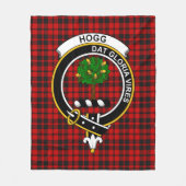 Clan Hog Tartan Pset Fleece Deken (Voorkant)