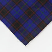 Clan Home Crest Badge en Tartan Fleece Deken (Hoek)