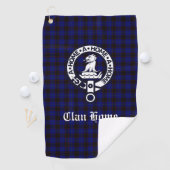 Clan Home Crest Badge en Tartan Golfhanddoek (Insitu)