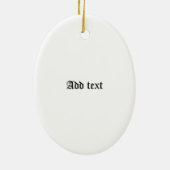 Clan Home Crest Badge en Tartan Keramisch Ornament (Achterkant)