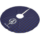 Clan Home Crest Badge en Tartan Kerstboom Rok (Gekanteld)