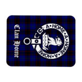 Clan Home Crest Badge en Tartan Magneet (Horizontaal)