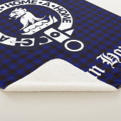 Clan Home Crest Badge en Tartan Sherpa Deken (3/4)