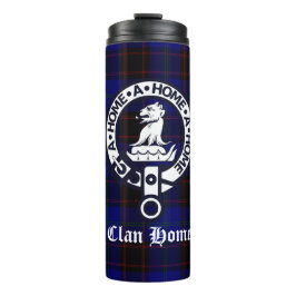Clan Home Crest Badge en Tartan Thermosbeker