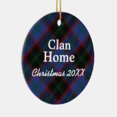 Clan Home Hume Schotse Tartan Keramisch Ornament (Rechts)