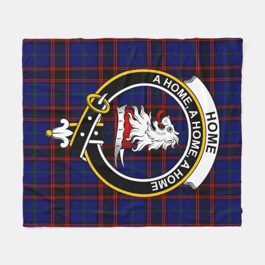 Clan Home Modern Tartan Fleece Deken (Voorkant (Horizontaal))