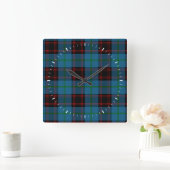 Clan Home Tartan Vierkante Klok (Huis)
