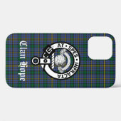 Clan Hope Crest Badge & Tartan Case-Mate iPhone Case (Achterkant (horizontaal))