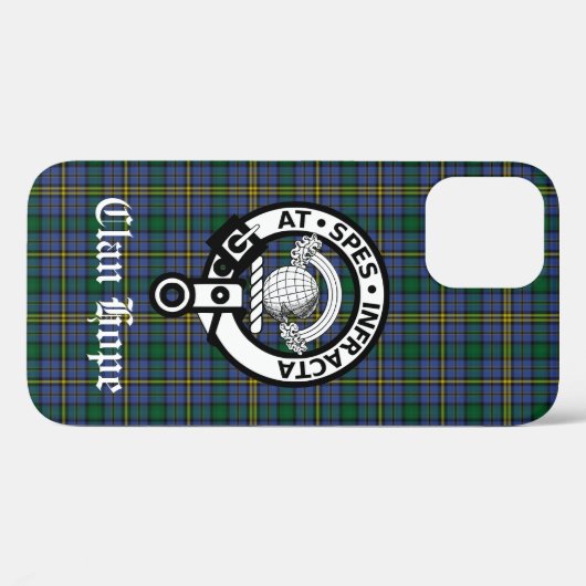 Clan Hope Crest Badge & Tartan Case-Mate iPhone Case (Achterkant (horizontaal))