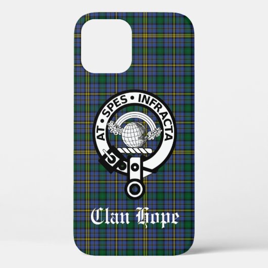 Clan Hope Crest Badge & Tartan Case-Mate iPhone Case (Achterkant)