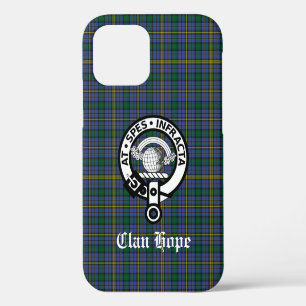 Clan Hope Crest Badge & Tartan iPhone 12 Hoesje
