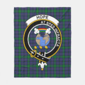 Clan Hope Tartan Pset Fleece Deken (Voorkant)