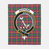 Clan Hopkirk Schotse Ruit Plaid Fleece Deken (Voorkant)
