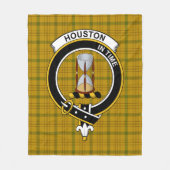 Clan Houston Tartan Pset Fleece Deken (Voorkant)