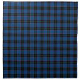Clan Hume Royal Blue en Black Scottish Tartan Servet