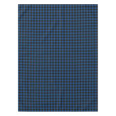 Clan Hume Royal Blue en Black Scottish Tartan Tafelkleed (Voorkant)