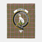 Clan Hunter 1819 Tartan Pset Fleece Deken (Voorkant)