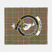 Clan Hunter 1819 Tartan Pset Fleece Deken (Voorkant (Horizontaal))