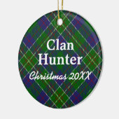 Clan Hunter Scottish Tartan Keramisch Ornament (Links)