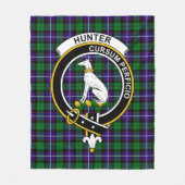 Clan Hunter Tartan Schotlandse ruit Fleece Deken (Voorkant)