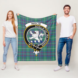 Clan Inglis Ancient Tartan Pset Fleece Deken