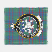 Clan Inglis Ancient Tartan Pset Fleece Deken (Voorkant (Horizontaal))