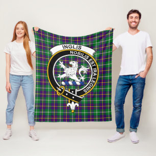 Clan Inglis Tartan Pset Fleece Deken