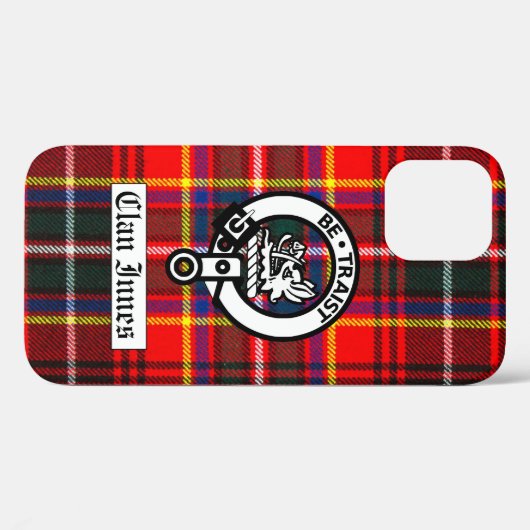 Clan Innes Crest Badge en Tartan Case-Mate iPhone Case (Achterkant (horizontaal))