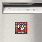 Clan Innes Crest Badge en Tartan Magneet (Insitu (Vaatwasser))
