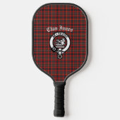 Clan Innes Crest Badge en Tartan Pickleball Paddle (Achterkant)