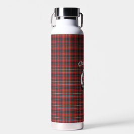 Clan Innes Crest Badge en Tartan Waterfles