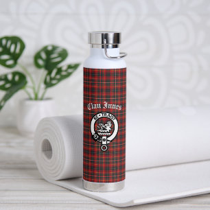 Clan Innes Crest Badge en Tartan Waterfles