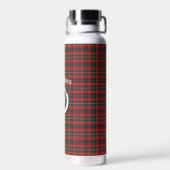Clan Innes Crest Badge en Tartan Waterfles (Achterkant)